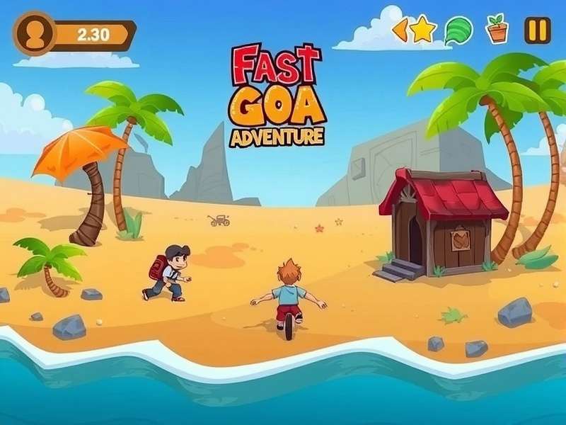 Fast Goa Adventure Game Screenshot